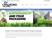 Tablet Screenshot of crawford-industries.com